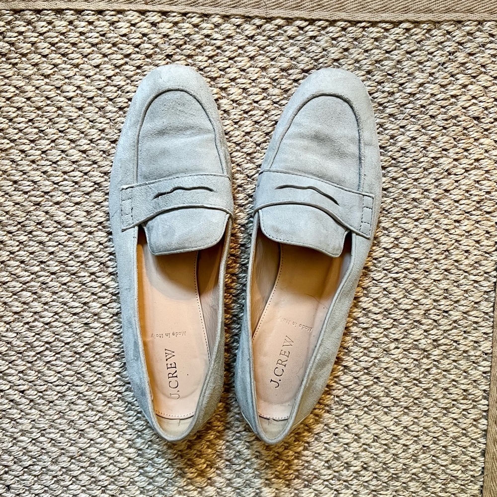J.Crew suede loafers